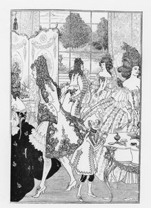 アレクサンドル・ポープ（1688-1744）による「ロックのレイプ」のイラスト 作： Aubrey Beardsley